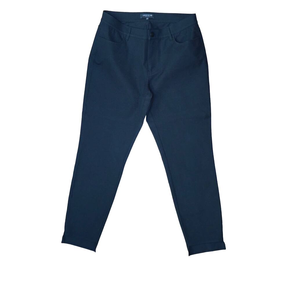 Lafayette 148 Classic Women Cut Out Slim Fit Tapered Jeans Black Size 8 NWOT